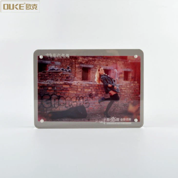 Cheap Round Magnetic Acrylic Photo Frames