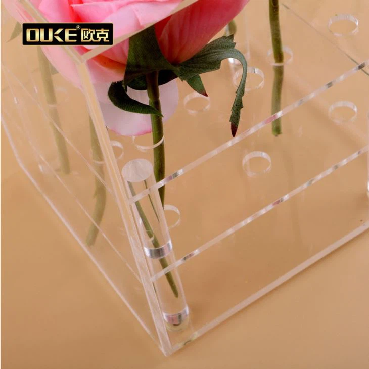 High Transparent Square Acrylic Flower Box