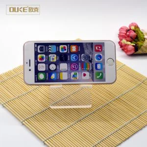 Shaffof shaffof akril telefonni ushlab turadigan stend